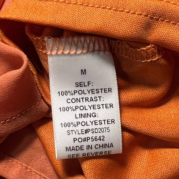 Roolee | NWT Orange Crochet Flowy Midi Dress Sz M - Picture 10 of 12